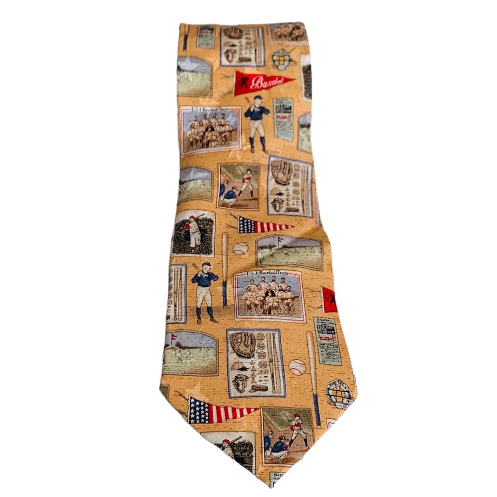 Tango by Max Raab Vintage Silk Baseball Tie